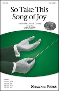 So Take This Song of Joy SAB choral sheet music cover Thumbnail